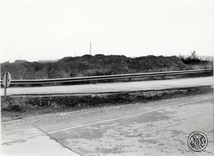 Obres construcció de la rotonda de Can Feu. Sabadell