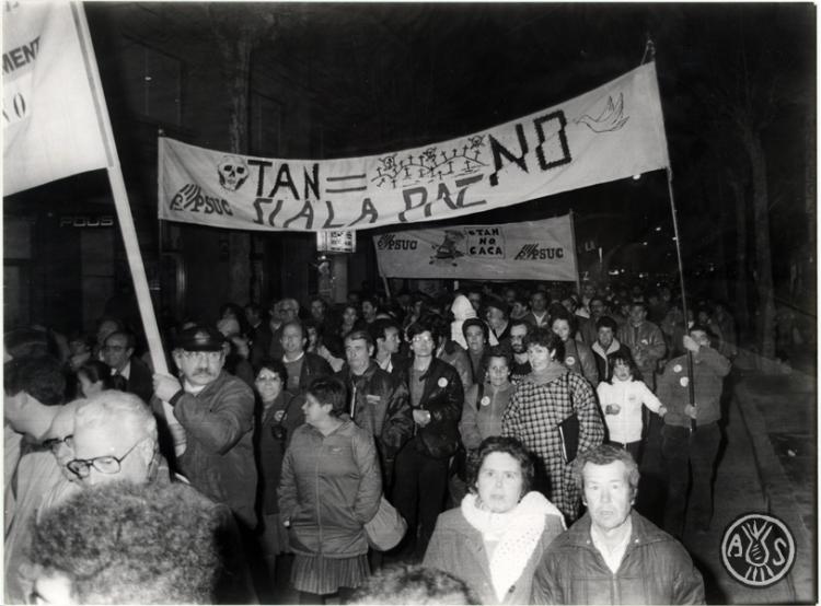 Manifestació contra la OTAN. Sabadell