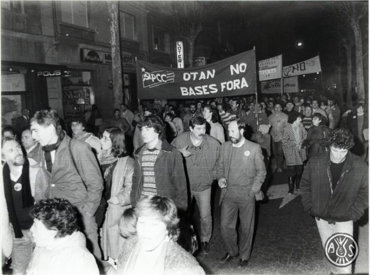 Manifestació contra la OTAN. Sabadell