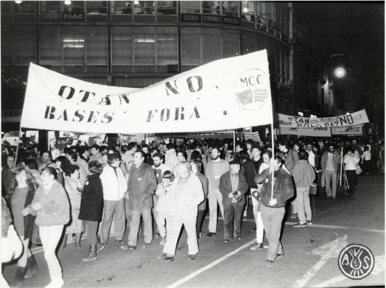 Manifestació contra la OTAN. Sabadell