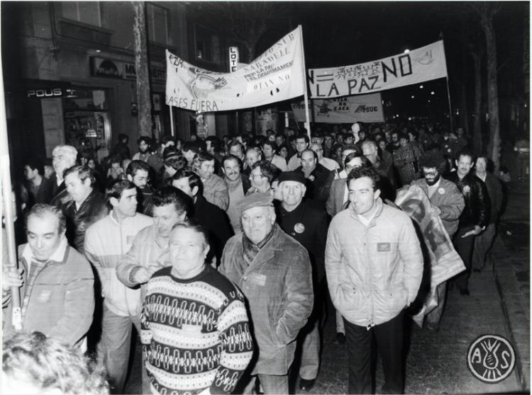 Manifestació contra la OTAN. Sabadell