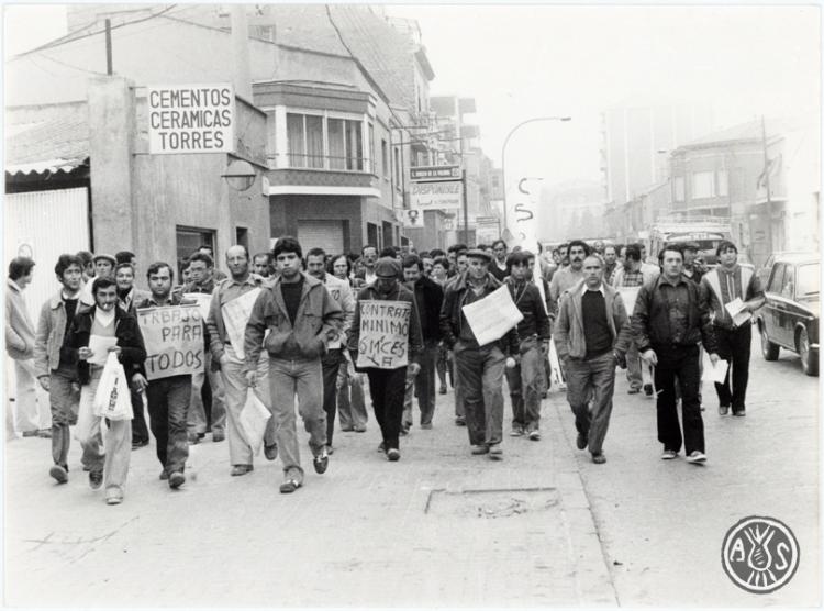 Manifestació de treballadors de l'Empleo Comunitario. Sabadell