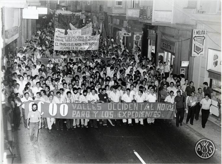 Manifestació contra l'atur. Sabadell