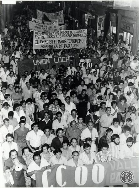 Manifestació contra l'atur. Sabadell