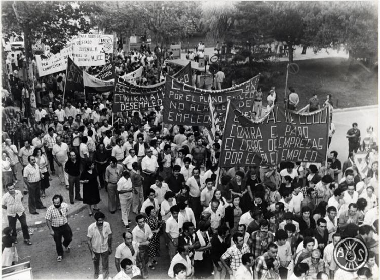 Manifestació contra l'atur. Sabadell