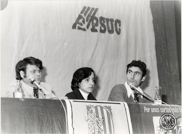 Primer míting electoral a Sabadell del PSUC