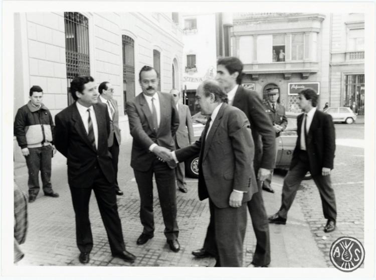 Visita de Jordi Pujol (president de la Generalitat) a Sabadell