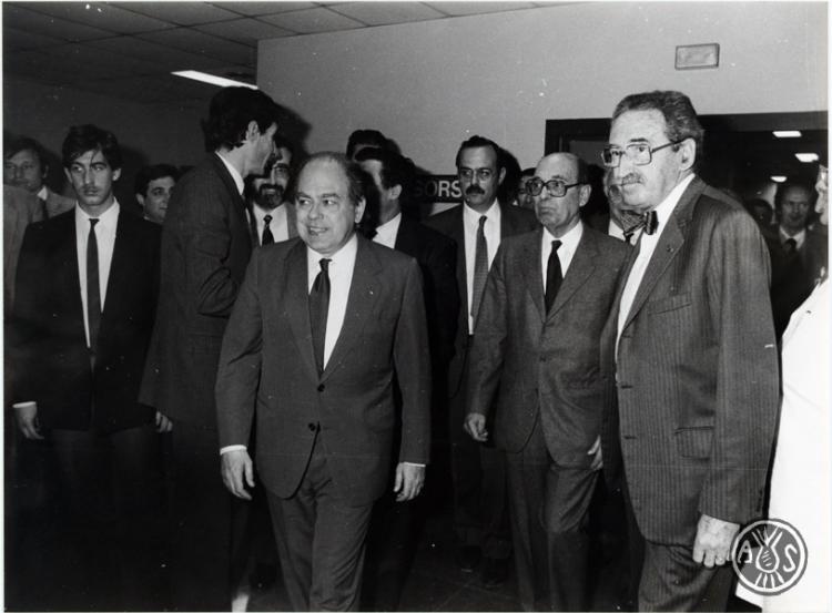 Visita de Jordi Pujol (president de la Generalitat) a Sabadell