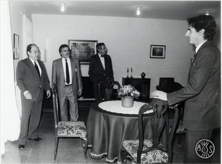 Visita de Jordi Pujol (president de la Generalitat) a Sabadell