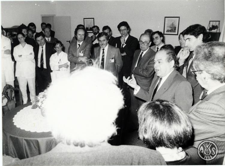 Visita de Jordi Pujol (president de la Generalitat) a Sabadell