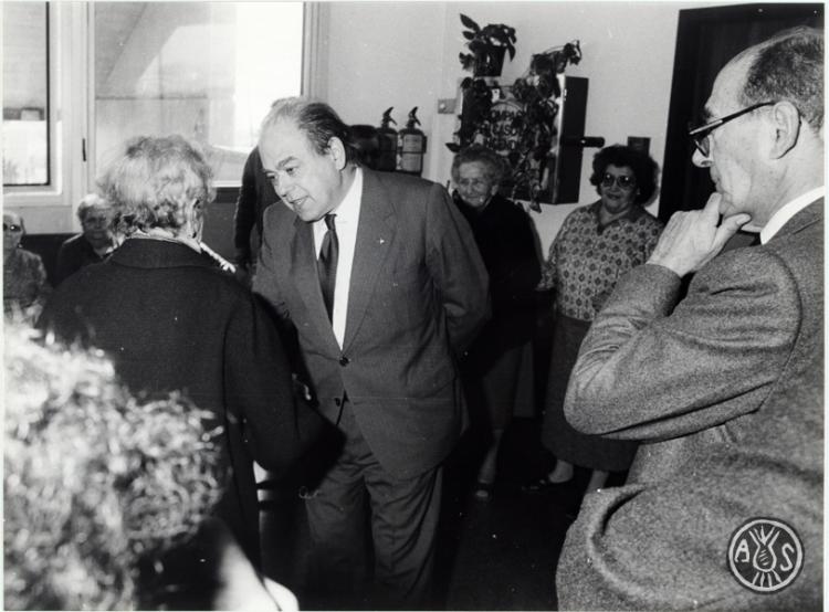 Visita de Jordi Pujol (president de la Generalitat) a Sabadell