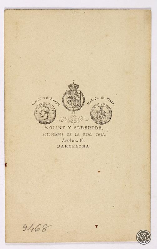 Retrat d'estudi de Maria Antonieta Bayard Nivet. Barcelona.