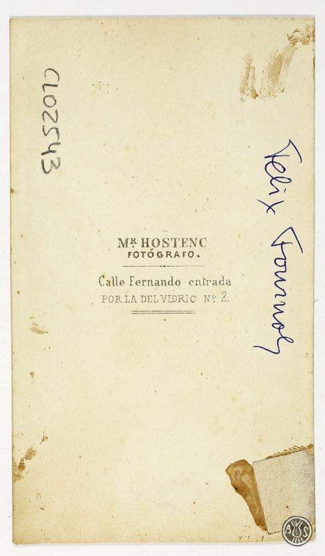 Retrat d'estudi de Fèlix Fournols Serradell. Barcelona.
