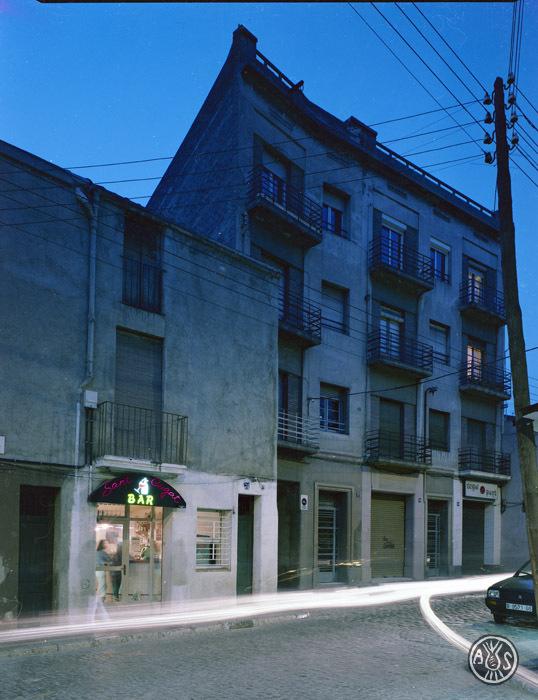 El carrer Sant Cugat de nit