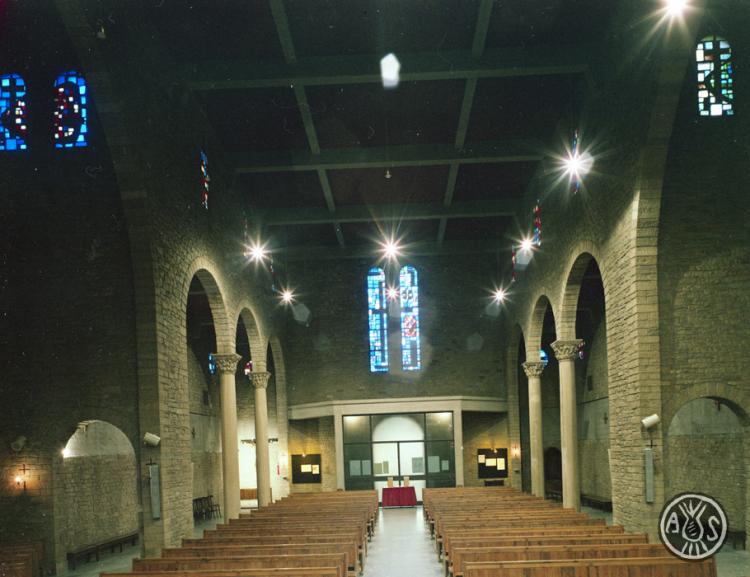 Interior de l'església parroquial del Santíssim Salvador