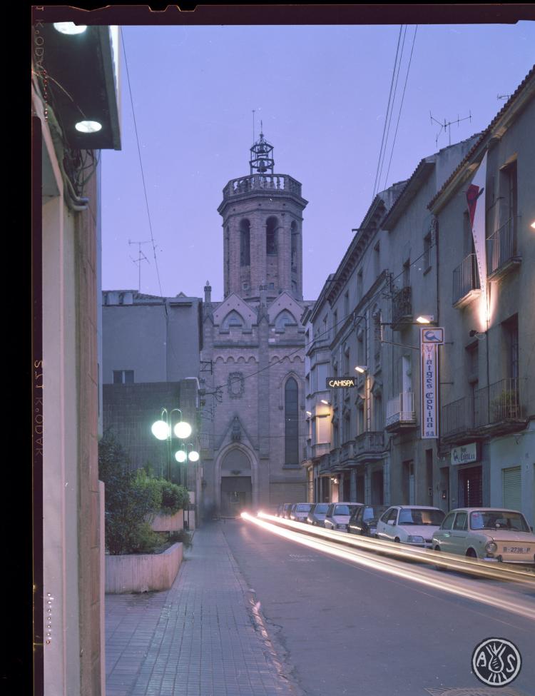 El carrer Sant Quirze de matinada