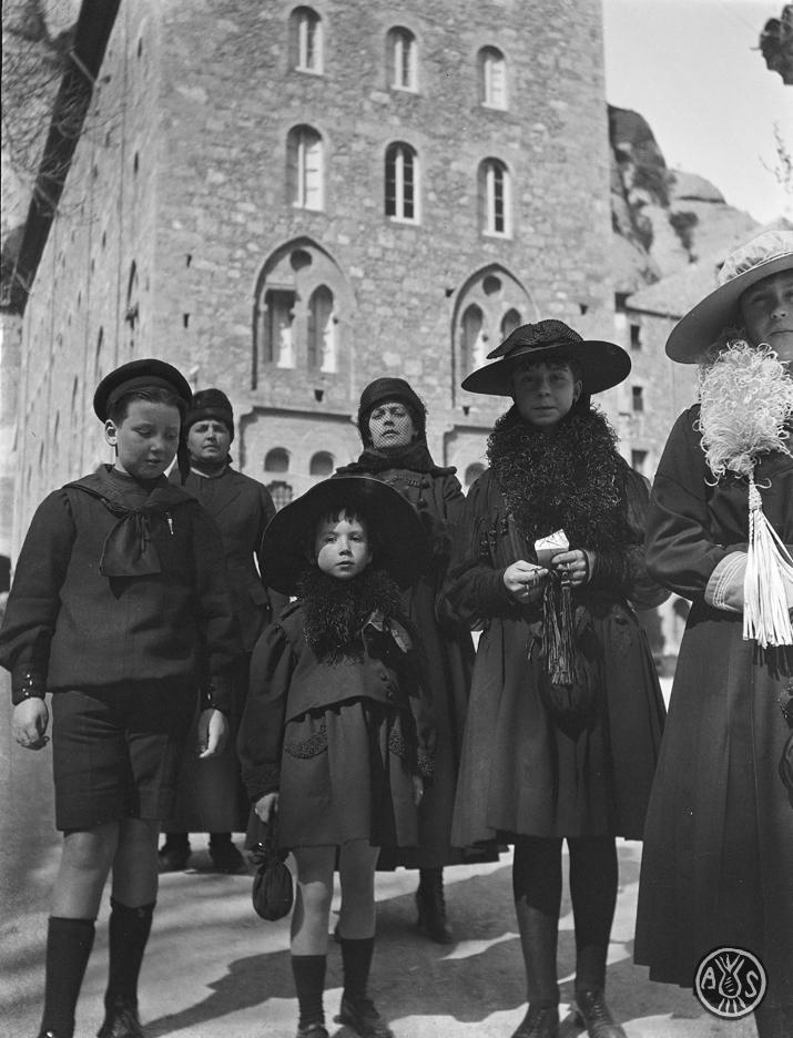 Grup a l'abadia de Montserrat