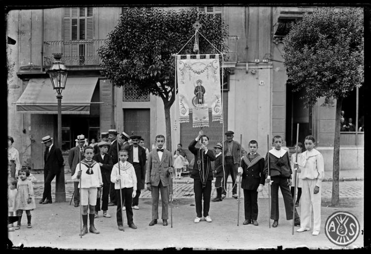 Pendó de les escoles municipals. Sabadell