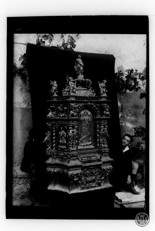 Sagrari barroc de l'església de Sant Salvador de Polinyà.
