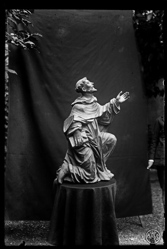 Escultura de Sant Domènec. Església parroquial de Sant Quirze del Vallès.