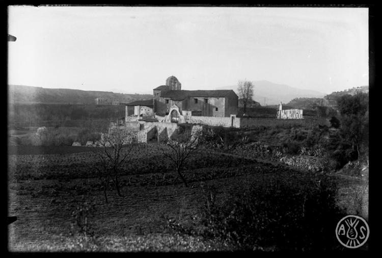 Panoràmica de l'església de Sant Vicenç de Jonqueres. Sabadell