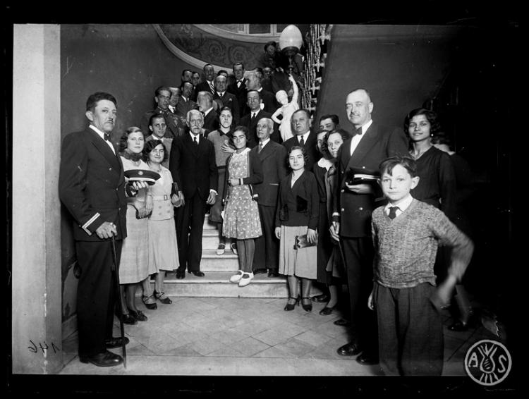 Visita de Francesc Macià i Llussà, persident de la Generalitat, a Sabadell