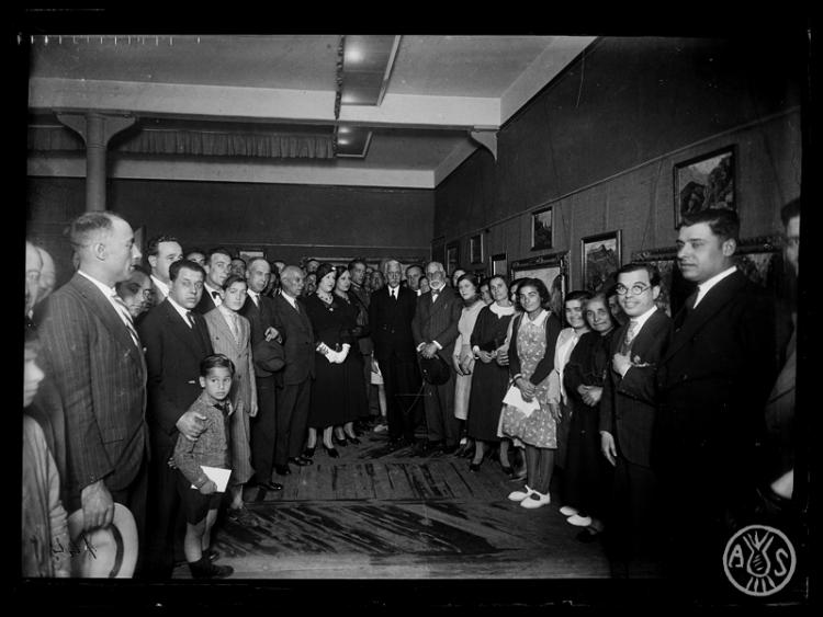 Visita de Francesc Macià i Llussà, persident de la Generalitat, a Sabadell