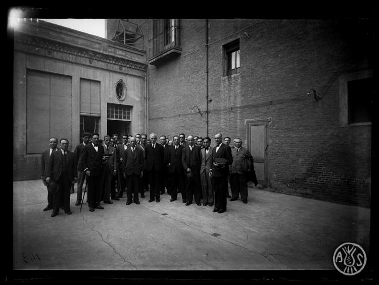 Visita de Francesc Macià i Llussà a Sabadell