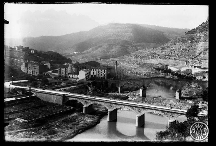 Pont nou i pont romànic de Castellbell i el Vilar