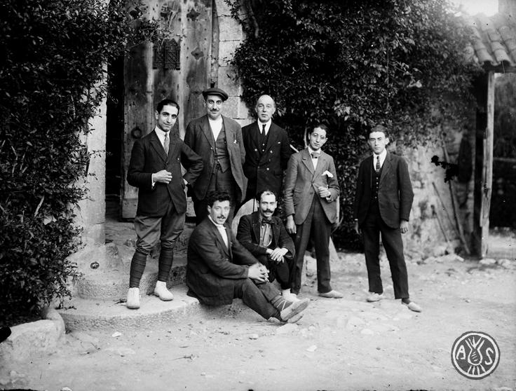 Primera junta d'Art i Arqueologia de l'Acadèmia Catòlica. Sabadell