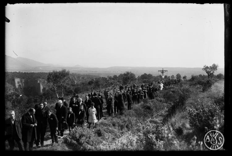 Processó de Viacrucis a Sant Julià d'Altura. Sabadell