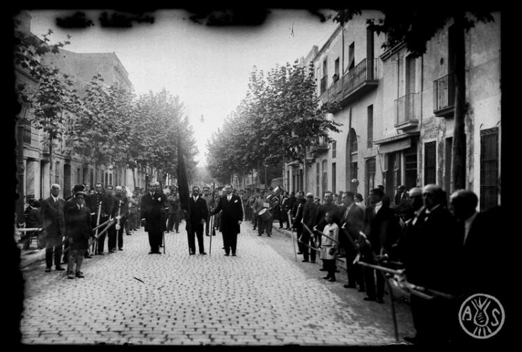 Porcessó de Corpus acompanyada per la Banda Municipal de Sabadell