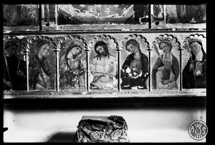 Part inferior del retaule de Tots els Sants al Monestir de Sant Cugat del Vallès