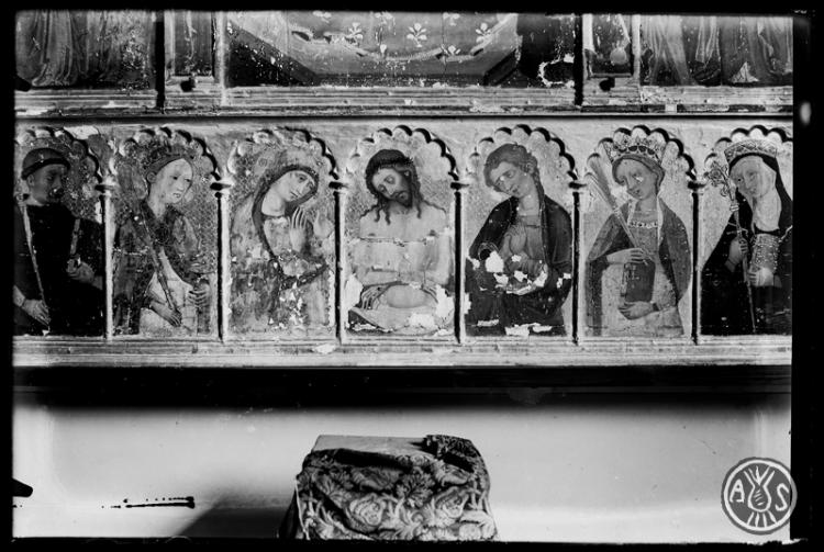 Part inferior del retaule de Tots els Sants al Monestir de Sant Cugat del Vallès