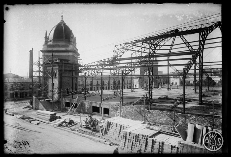 Construcció del Mercat Central. Sabadell