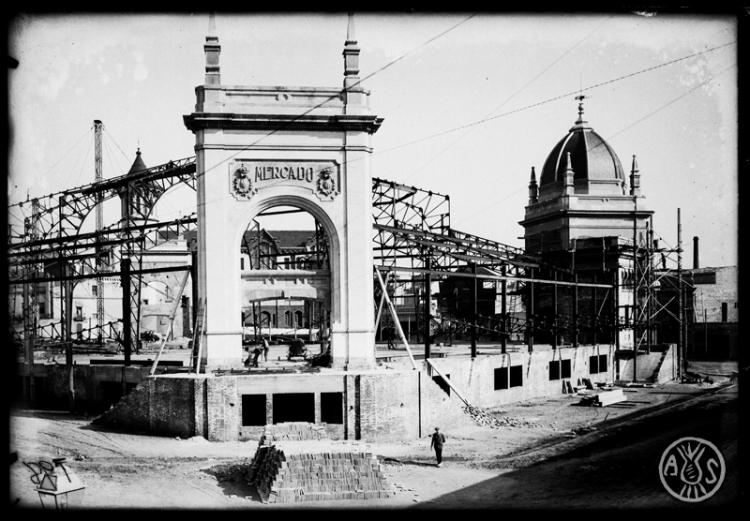 Construcció del Mercat Central. Sabadell