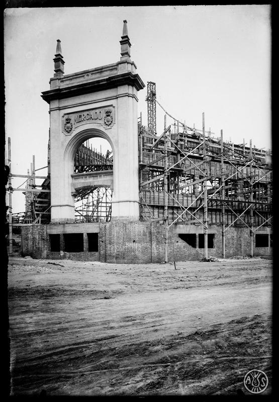 Construcció del Mercat Central. Sabadell