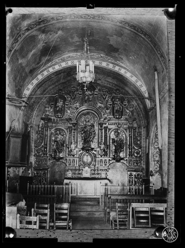 Altar major barroc de l'església de Santa Maria de Rocafort (Bages)