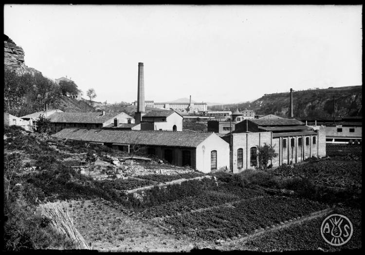 Molí d'en Fontanet al riu Ripoll. Sabadell