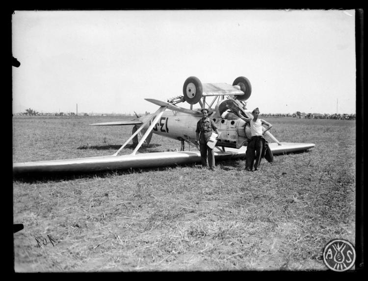 Avioneta accidentada durant el Festival Aèri de la Festa Major de Sabadell