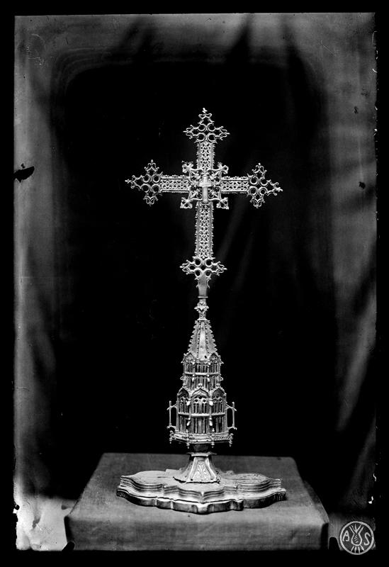 Veracreu de plata de la parròquia de Sant Feliu. Sabadell