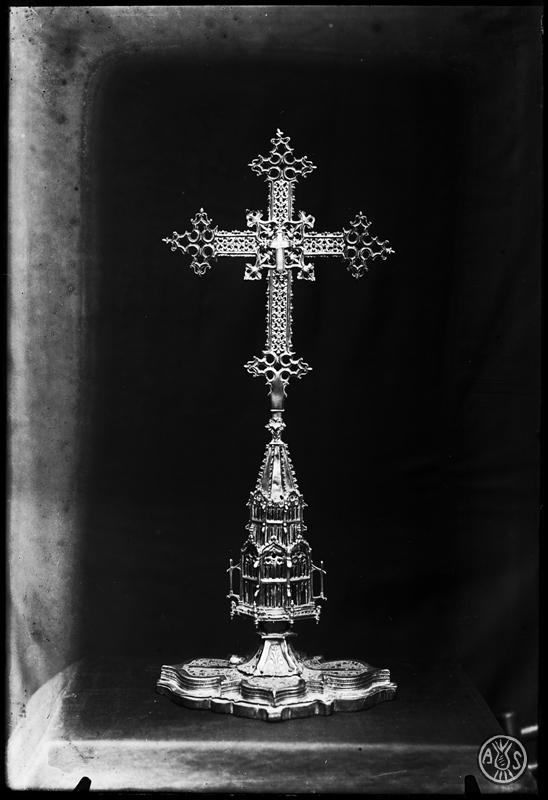 Veracreu de plata de la parròquia de Sant Feliu. Sabadell