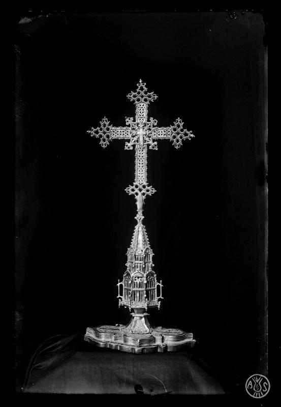 Veracreu de plata de la parròquia de Sant Feliu. Sabadell