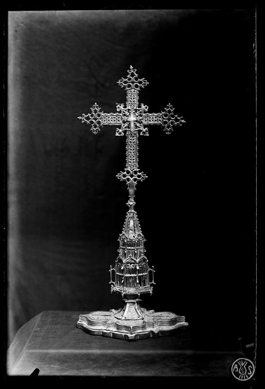 Veracreu de plata de la parròquia de Sant Feliu. Sabadell