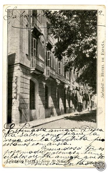 Sèrie A. Núm. 6. Sabadell. Hotel de España
