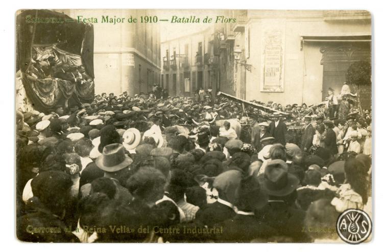 Sabadell. Festa Major de 1910. Batalla de les flors