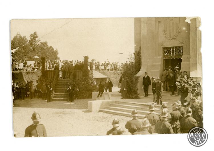 Inauguració de la Torre de l'Aigua. Festa Major de Sabadell. Edició postal.