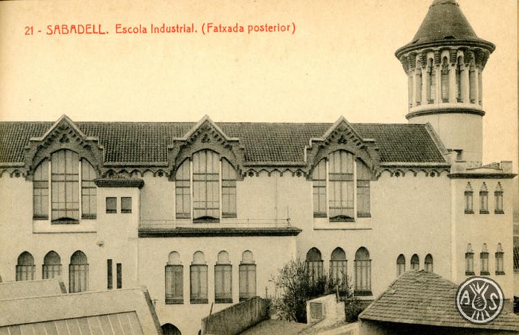 21. Sabadell. Escola Industrial (fatxada posterior)