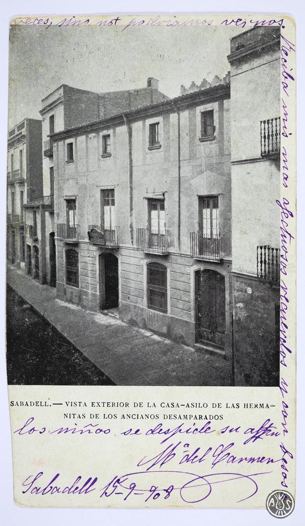 Sabadell. Vista exterior de la casa asilo de las hermanitas de los ancianos desemparados