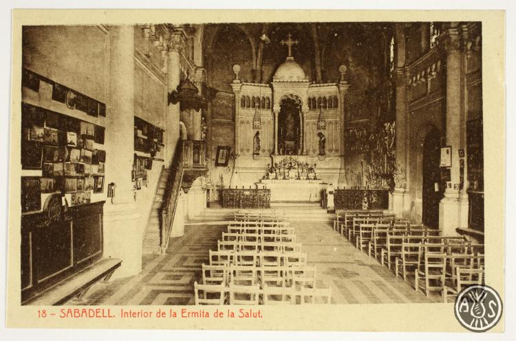 [18- Sabadell. Interior de l'Ermita de la Salut]